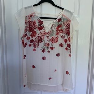 Flowered blouse